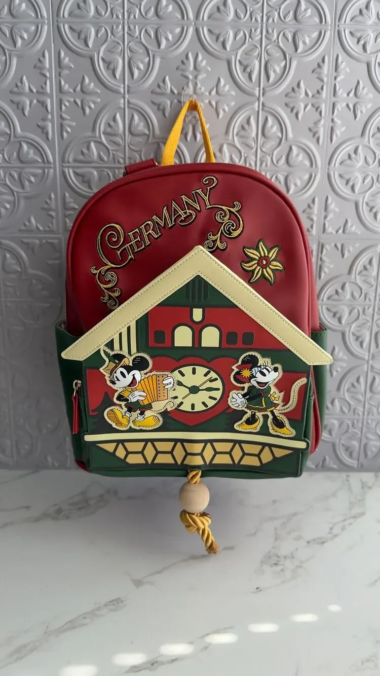 Disney Parks EPCOT World Showcase Germany Cuckoo Clock Mini Backpack NEW